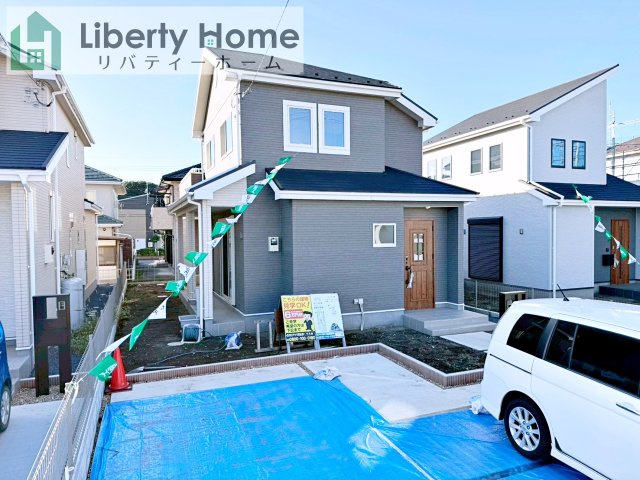 坂東市沓掛23-P1　新築戸建　14号棟　の外観|ご予約をいただければ、『平日の空いた時間』『周辺物件まとめて見たい』『1件だけ見たい』ももちろん可能です♪
お気軽にお問合せください♪