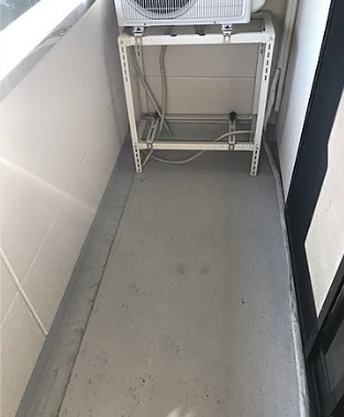サンライズ上津Ⅱのバルコニー