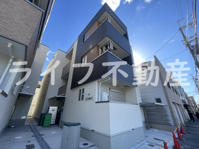 フジパレス俊徳道WESTの外観|きれいな外観です