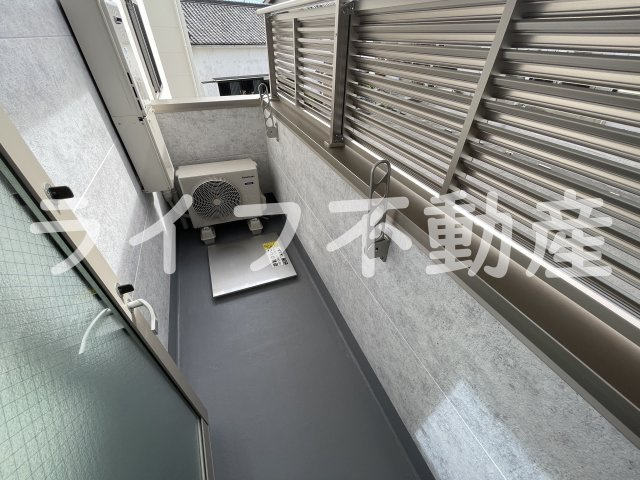 フジパレス弥刀Ⅱ番館のバルコニー|広々としたバルコニーです