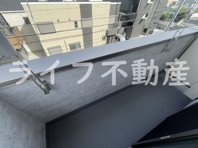 フジパレス弥刀Ⅰ番館のバルコニー|広々としたバルコニーです