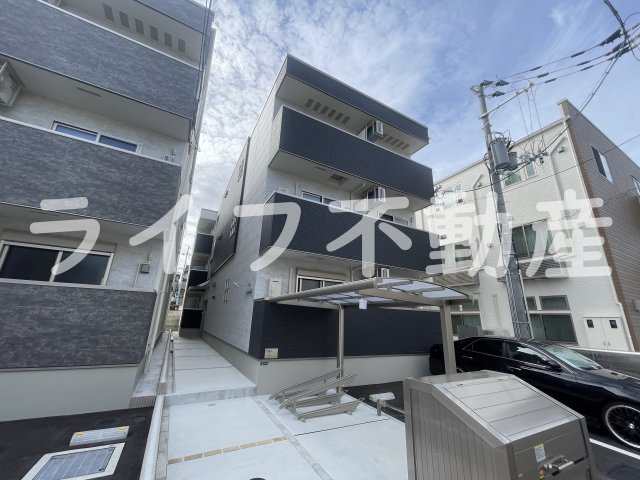 フジパレス弥刀Ⅰ番館の外観|落ち着いた雰囲気の外観です