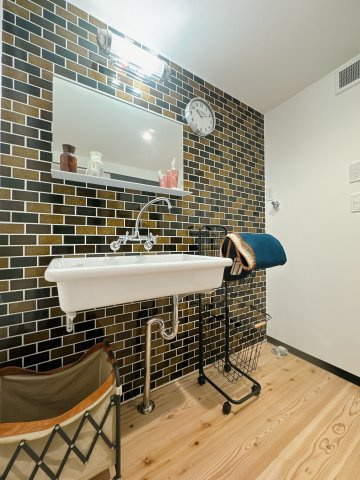 【独立洗面台】 | ユーハイム春日レイクサイド | ただカッコいいそれだけで選んでもいいと思います。