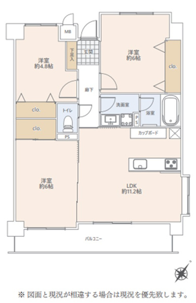 【間取り】 | フィオレ井尻☆仲介手数料無料☆