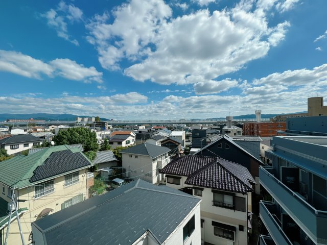 【展望】 | フィオレ井尻☆仲介手数料無料☆ | 5階だとこんなに空が開けてます。日差したっぷりでちょー気持ちいいですよ♪