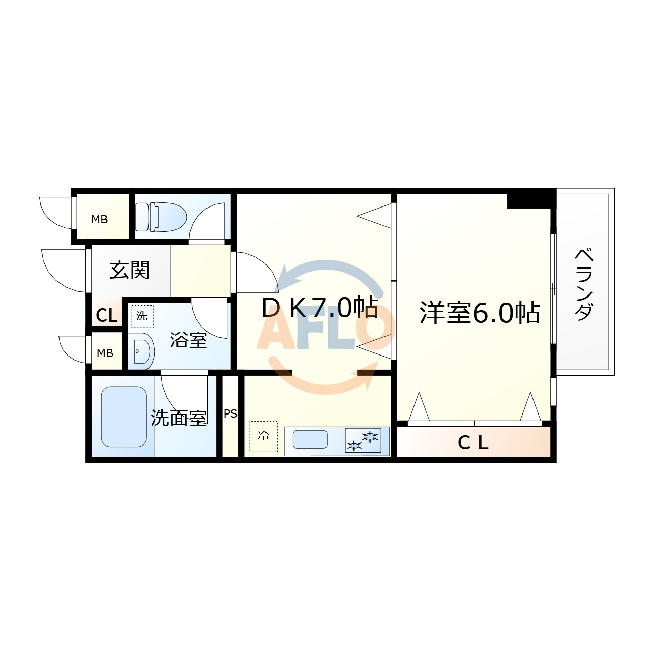 メゾン・ド・成屋大阪の間取り|メゾン・ド・成屋大阪　間取り