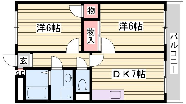 ハイツプレールの間取り