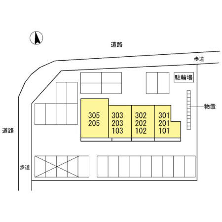 グリーンヒルズ Ⅰの区画図