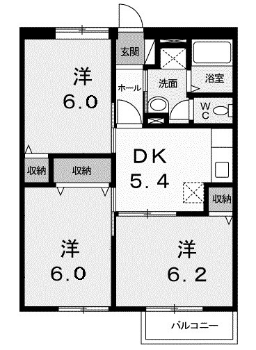 【間取り】 | ニューエルディムＨＡＳＨＩ