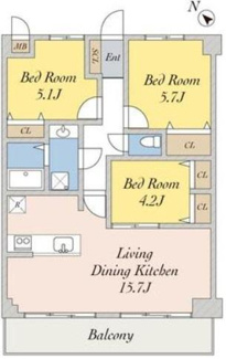 【間取り】 | ライオンズマンション山科御陵 | 間取図