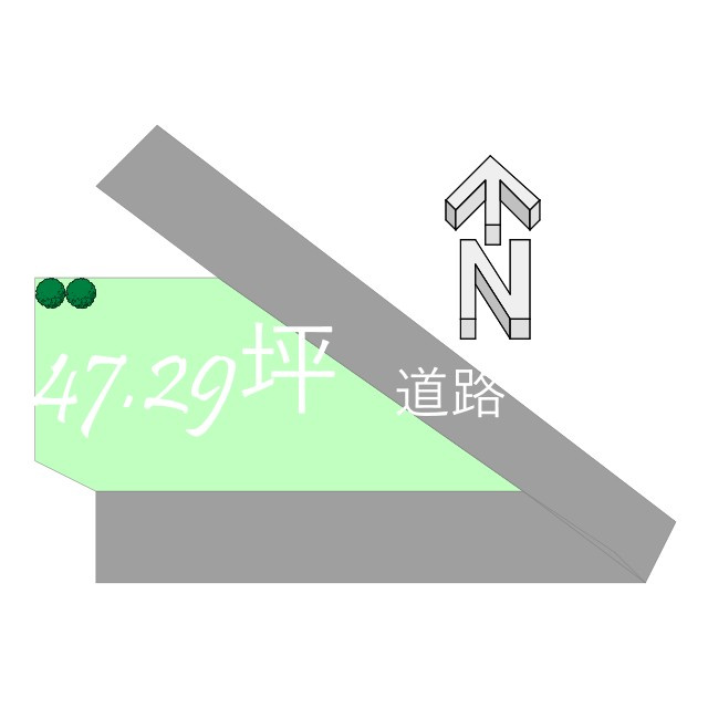 南吉田町のおトチ1号地　松山市南吉田町売土地の土地図