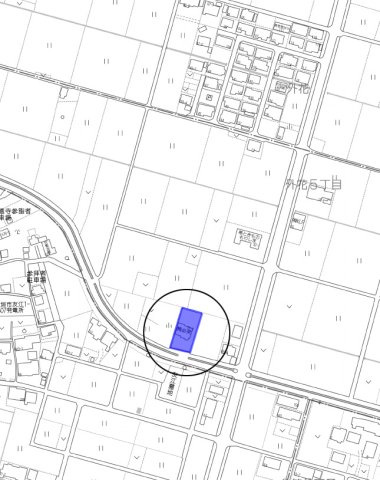 店舗付住宅　外花5丁目の地図