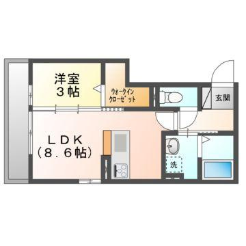 ウィング　Ａの間取り