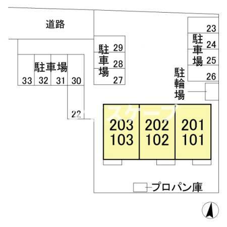 リヴェールの区画図|高崎、前橋エリアのお部屋探しはエンドスケープまで！お客様の理想お聞かせ下さい♪