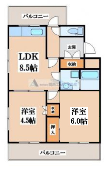 【間取り】 | ドムール芝高