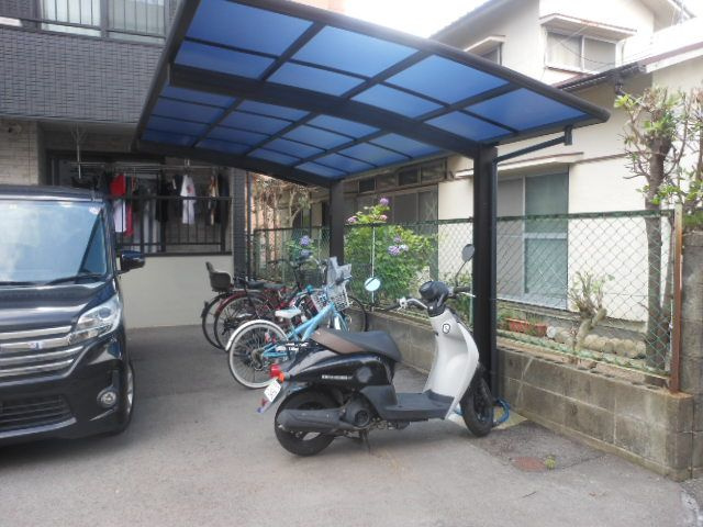 ボンシャンスMのその他共用部分|駐輪場に自転車も停められます♪