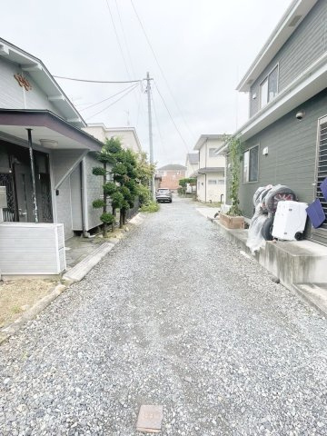 郡山市台新2丁目　住宅用地の前面道路含む現地写真|前面道路