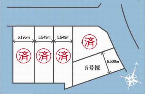 【区画図】 | 【仲介手数料０円】藤沢市善行2丁目　新築一戸建て　5号棟　全5棟 | 【仲介手数料０円】藤沢市善行2丁目　新築一戸建て　全5棟