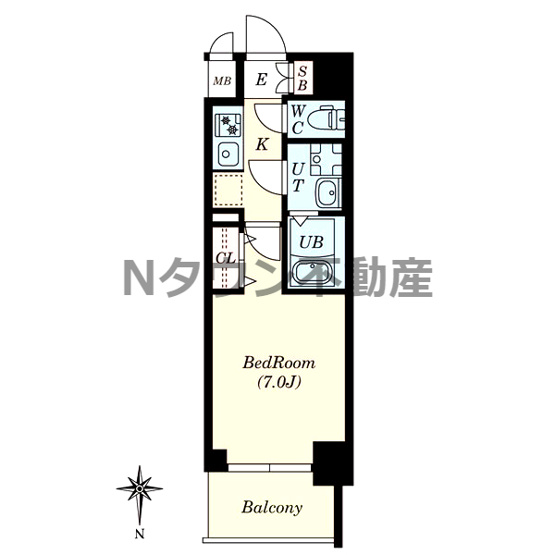 【間取り】 | S-RESIDENCE名駅NorthⅡ | 間取りです。