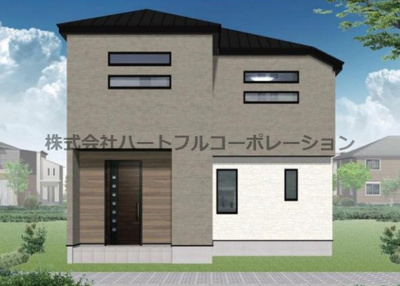 【外観パース】 | 神戸市垂水区美山台3丁目　新築戸建2号地　仲介手数料無料！ | 垂水区美山台3　新築2号地　仲介手数料無料！