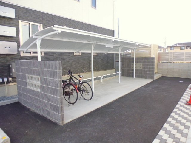 倉敷市北畝７丁目のアパートのその他共用部分|自転車置場