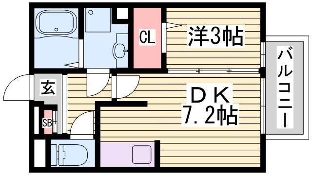 ルミエ広畑本町の間取り