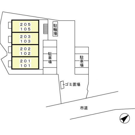 ヴィアノ Ⅰの区画図
