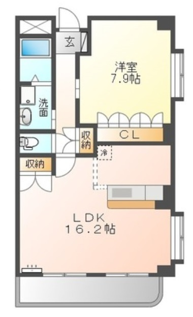 ガーデン斉宮司の間取り