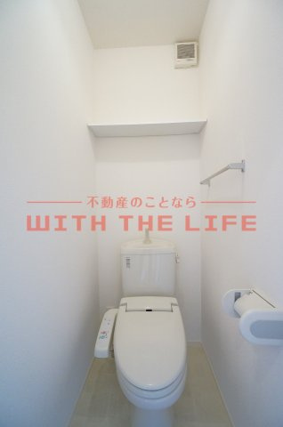 ディアマーレ【10，000円キャッシュバック対象物件】のトイレ|シンプルで使いやすいトイレです