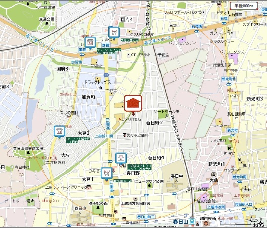 グレース千秋の地図|位置図