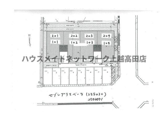 セゾンプリマベーラの区画図|配置図