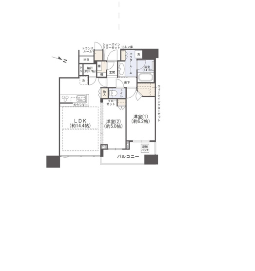 【間取り】 | シティタワー梅田東