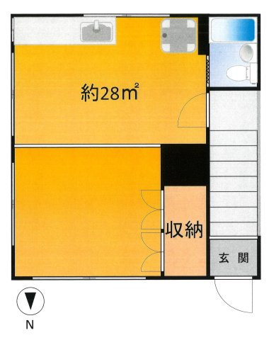 光洋荘の間取り|1DK