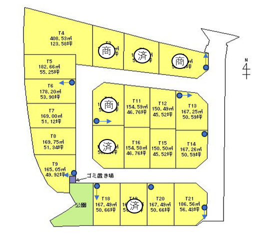 ピースタウン東近江外町Ⅰの区画図|ピースタウン東近江外町｜区画図