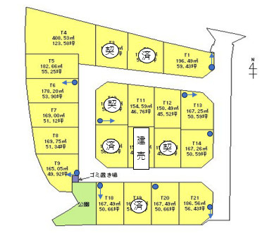 ピースタウン東近江外町Ⅰの区画図|ピースタウン東近江外町｜区画図