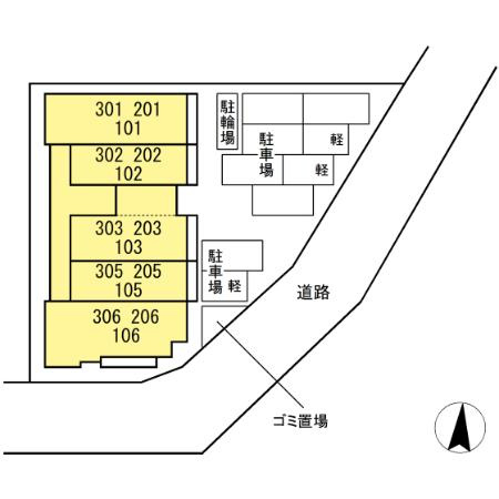 GRAND D-ROOM中山Ⅱ　　　刈谷市の賃貸はクラスホーム刈谷店の区画図