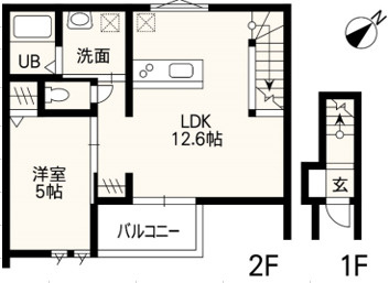 合志市須屋のアパートの間取り