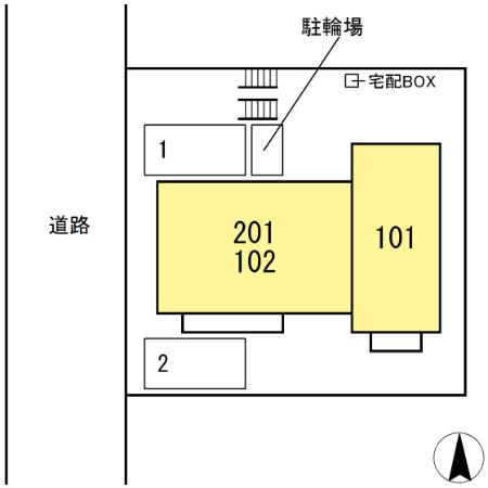 プランドール・ピアの区画図