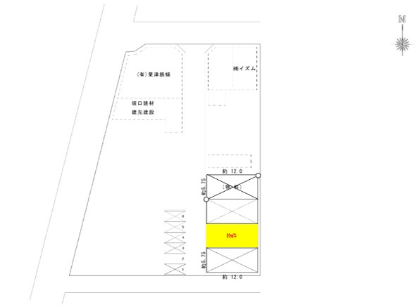 東大阪市衣摺５丁目の倉庫の間取り