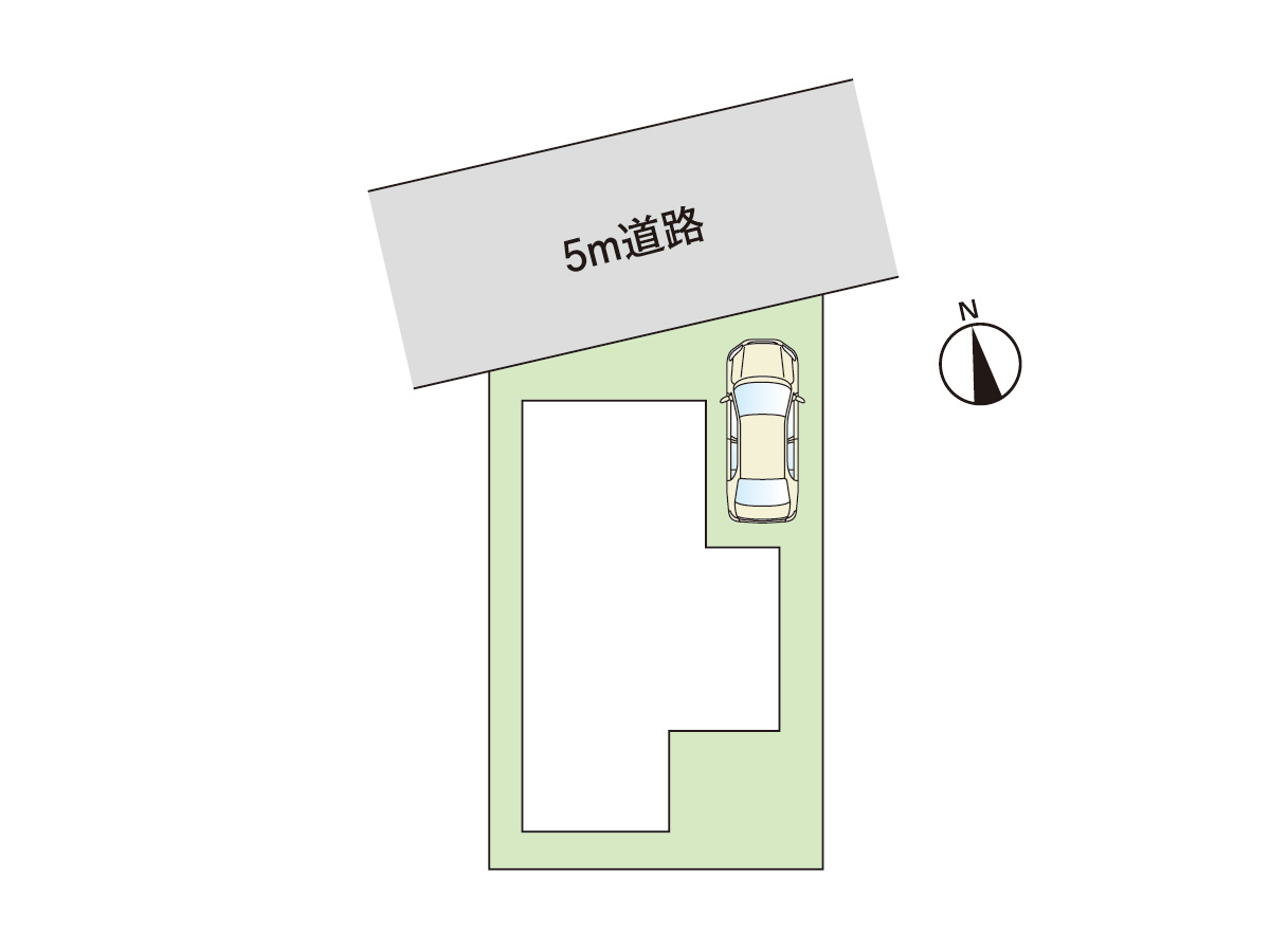 曽谷　収益戸建の区画図