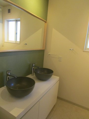 【独立洗面台】 | 曽谷　収益戸建 | 2ボールの洗面化粧台