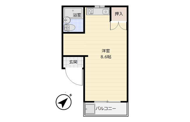 【間取り】 | メゾンド天神東 | 現況優先。