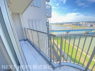 【バルコニー】 | 【ペットと一緒に暮らせる】　桜台ハイツ弐号棟 | 南西向きバルコニーです♪日当たり良好です！！