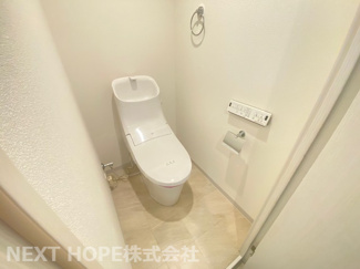 【トイレ】 | 【ペットと一緒に暮らせる】　桜台ハイツ弐号棟 | 新品のトイレです♪温水洗浄便座です！水廻り全てが新品で気持ちよくご入居していただけます！！