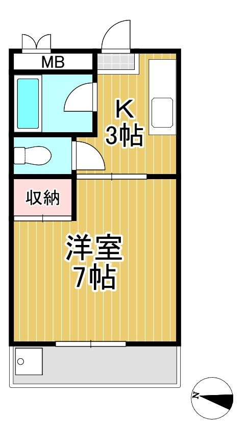 シティハイツ英の間取り