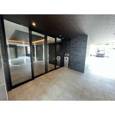 熊本市中央区本荘町の賃貸マンションのエントランス