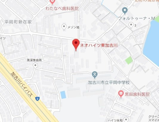 【地図】 | ネオハイツ東加古川　1階