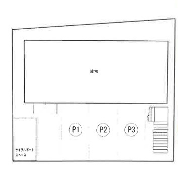 守山市下之郷１丁目の店舗事務所の駐車場