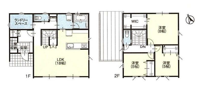 阿見町阿見　戸建の間取り