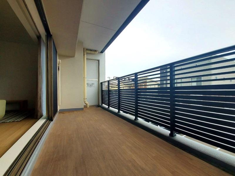 ポレスター南川添のバルコニー